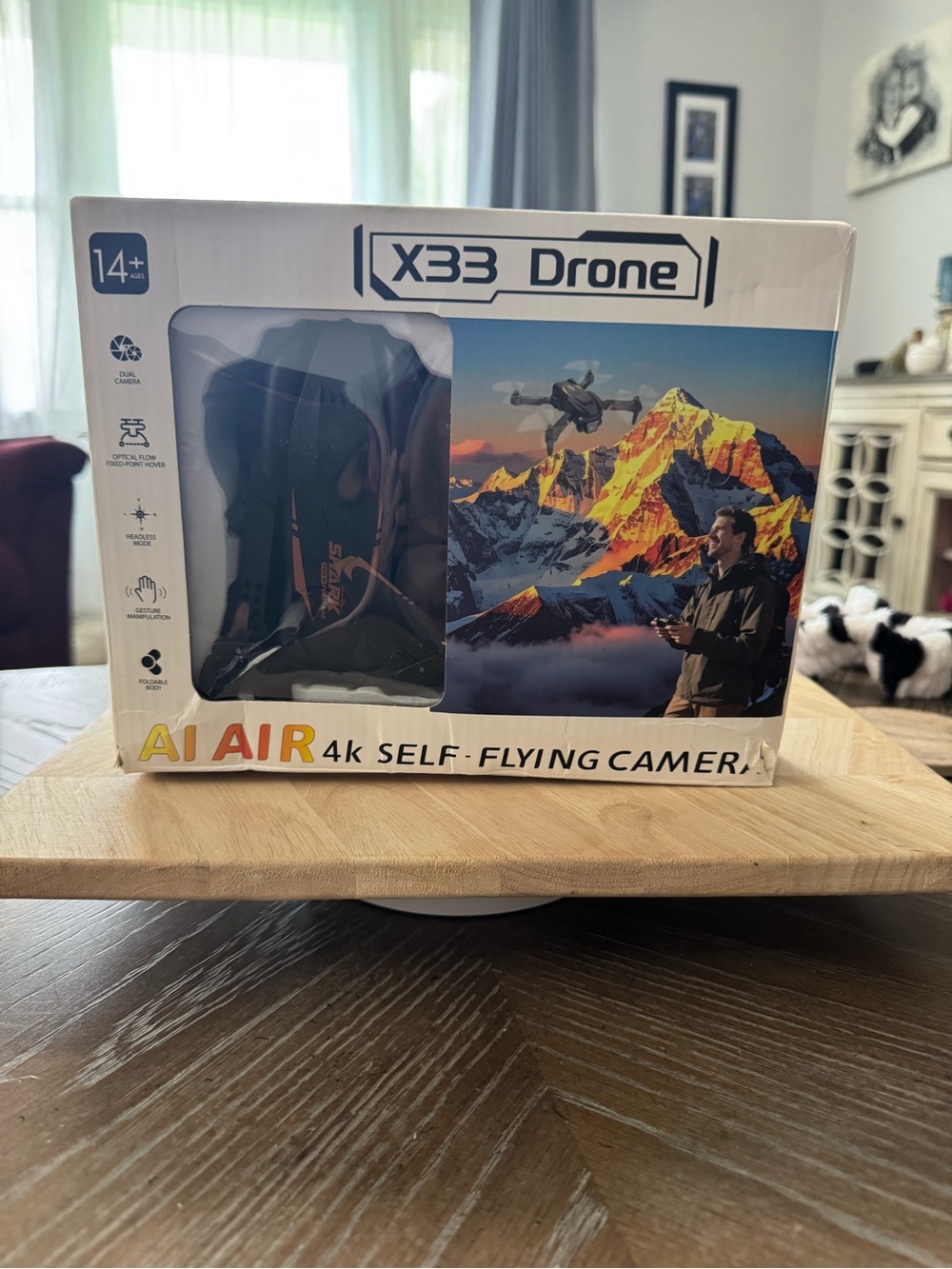 AI Air 4K Self-Flying Camera - Black